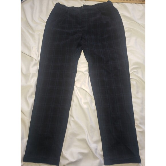 Scotch & Soda Amsterdam Plaid Woven Blake Blue Black Dress Pants Men’s 32 x 32 - Picture 3 of 16